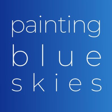 painting blue skies